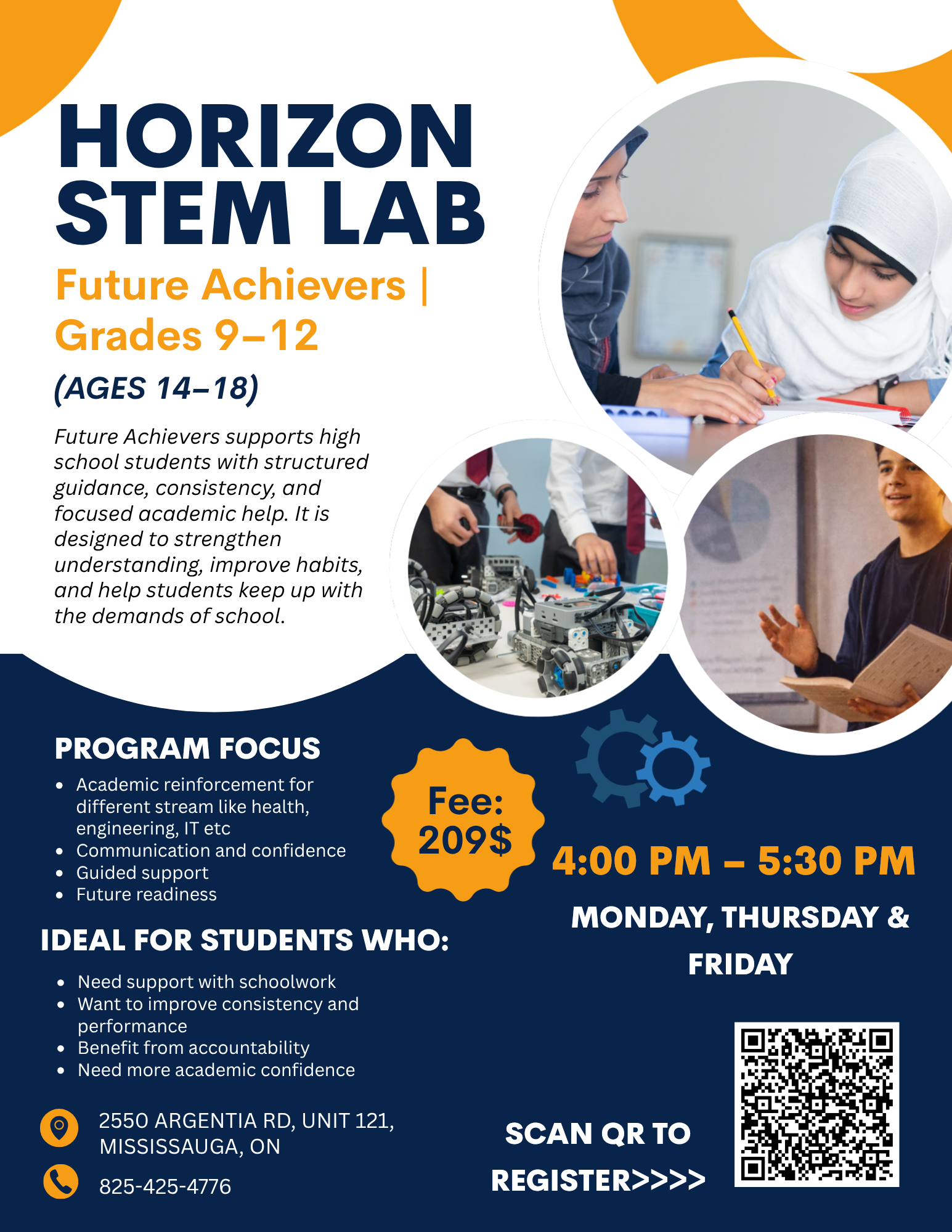 Future Achievers | Grades 9–12 | Ages 14-18