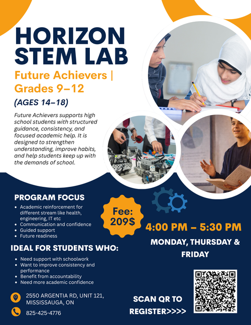 Future Achievers | Grades 9–12 | Ages 14-18