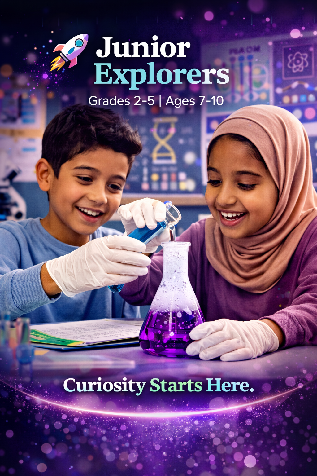 Grade 2 to 5 students learning robotics at Horizon STEM Lab in Mississauga