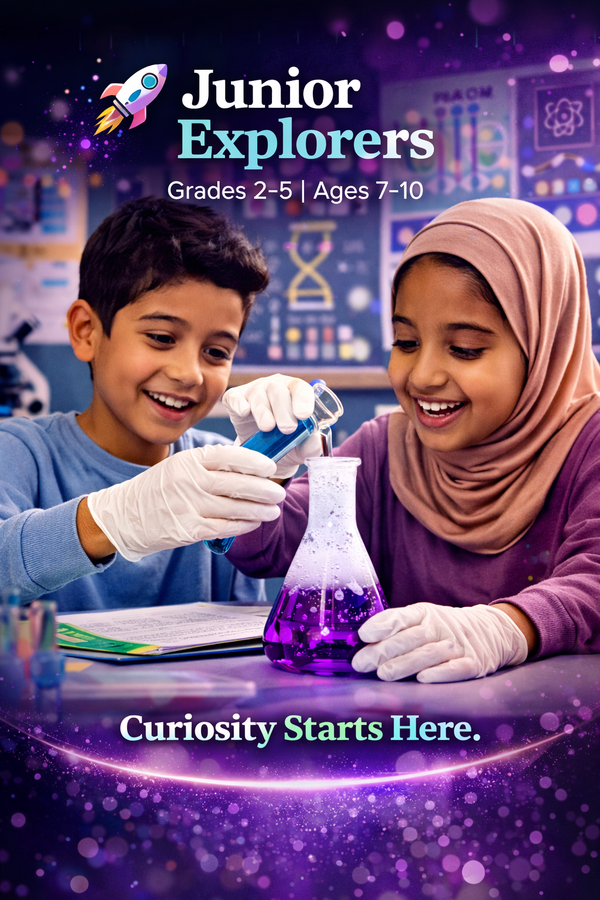 Grade 2 to 5 students learning robotics at Horizon STEM Lab in Mississauga